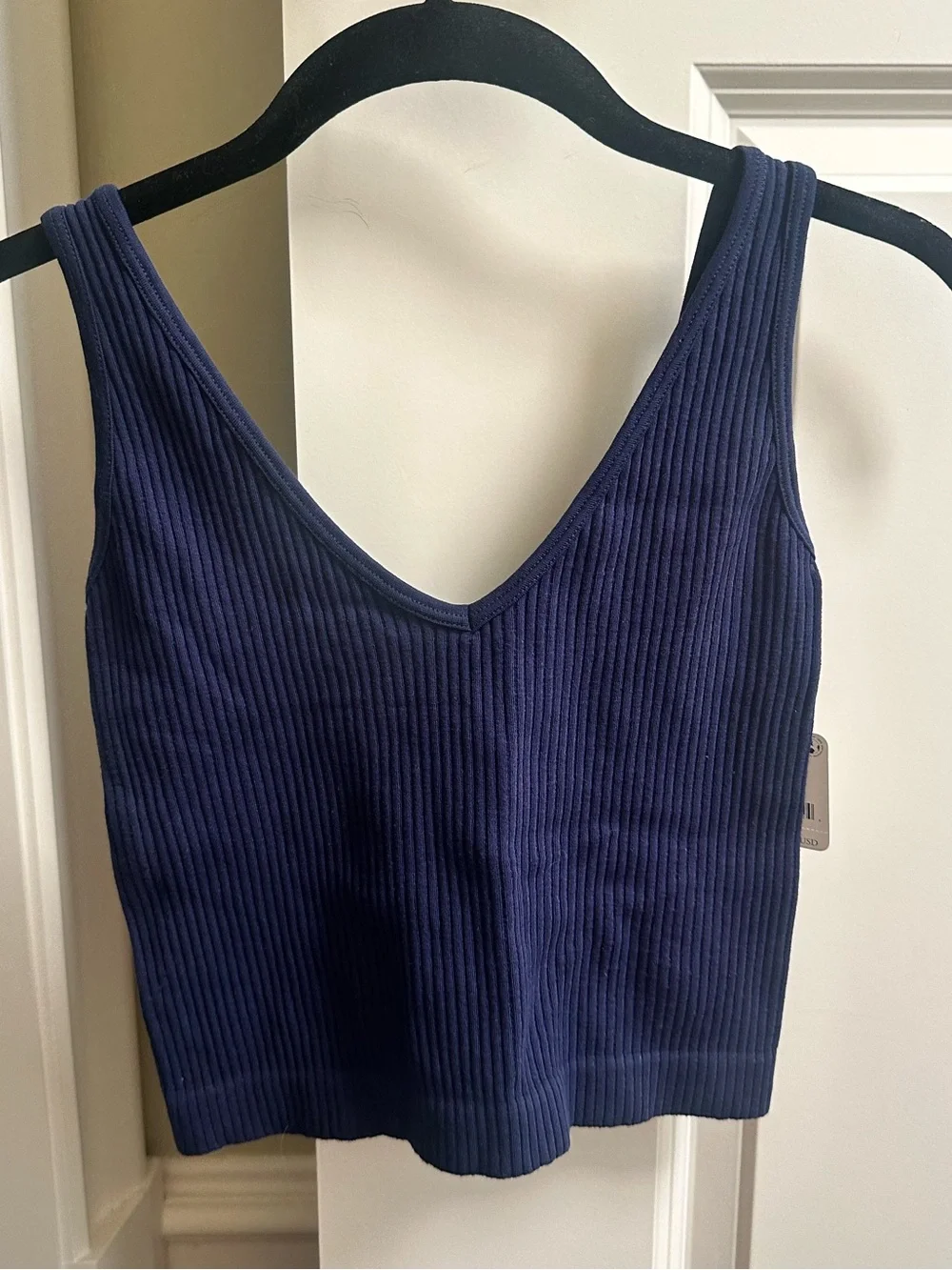 Free people ribbed brami tank Navy NWT XS/S